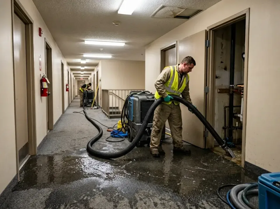 multi-unit-apartment-hallway-f-005 — frequently asked questions, Emergency Burst Pipe Water Extraction & Removal in St. Fran…